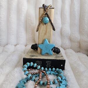 SANDRA LING BRACELETS,AWESOME WOOD TOWER INCLUDED!  PrettyTurquoise designs&more